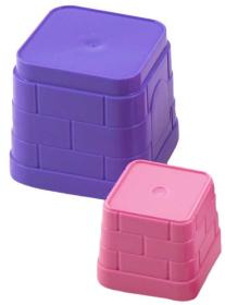 Sada na písek baby autíčko s očima s formičkami a 2 nástroji 2 barvy