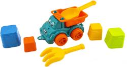 Sada na písek baby autíčko s očima s formičkami a 2 nástroji 2 barvy