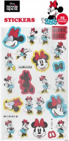 Samolepky Minnie Mouse 25ks opakovaně použitelné 1 arch