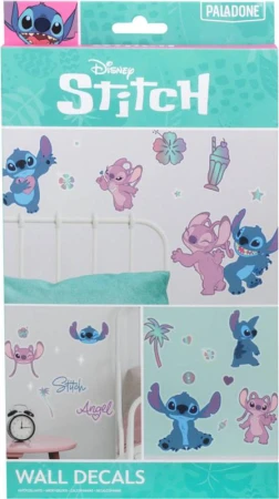 Samolepky na stěnu Disney Stitch Angel nástěnná dekorace 58ks