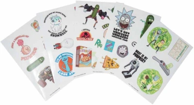 Samolepky technické Rick a Morty set 5 listů 30ks