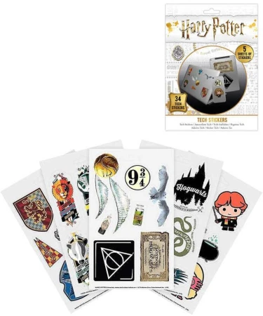 Samolepky vinylové Harry Potter 34ks sada 5 archů Samolepky vinylové Harry Potter 34ks sada 5 archů