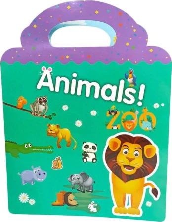 Samolepky zvířátka v ZOO Kniha plná samolepek AJ Samolepky zvířátka v ZOO Kniha plná samolepek AJ
