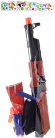 Samopal dětská zbraň na kuličky a soft pěnové náboje na přísavku 2v1