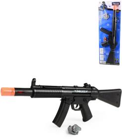 Samopal policejní dětská zbraň Policie set s odznakem na baterie Světlo Zvuk