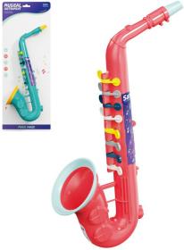 Saxofon dětský 33cm plastový 2 barvy (hudební nástroje) Saxofon dětský 33cm plastový 2 barvy (hudební nástroje)