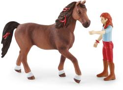 Schleich Hannah na koni figurka ručně malovaná herní set s doplňky plast