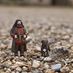 Schleich Harry Potter set figurka poloobr Rubeus Hagrid + pes Tesák plast