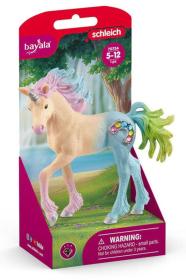 Schleich Koník Bayala jednorožec hříbě Marshmallow figurka ručně malovaná