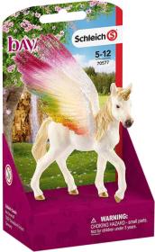 Schleich Koník okřídlený duhový jednorožec hříbě figurka ručně malovaná