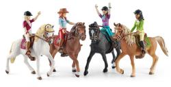 Schleich Lisa na koni figurka ručně malovaná herní set s doplňky plast