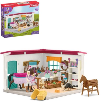 Schleich Obchod pro koně herní set koník se 2 figurkami s doplňky plast Schleich Obchod pro koně herní set koník se 2 figurkami s doplňky plast
