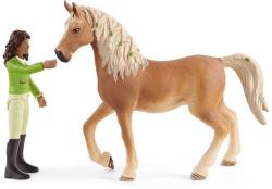 Schleich Sarah na koni figurka ručně malovaná herní set s doplňky plast