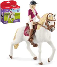 Schleich Sofia na koni figurka ručně malovaná herní set s doplňky plast