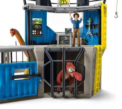 Schleich Velká dinosauří výzkumná stanice herní set s dinosaury a doplňky