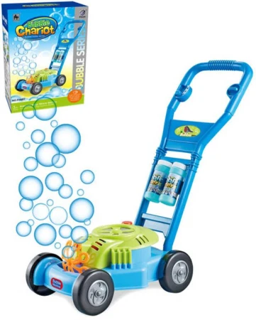 Sekačka na trávu bublifuk 2v1 na baterie set s náplní 0,5l maxi bubliny Sekačka na trávu bublifuk 2v1 na baterie set s náplní 0,5l maxi bubliny