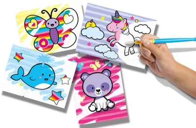 SES Creative Baby Moje první malování štětcem a vodou Fantastická zvířata