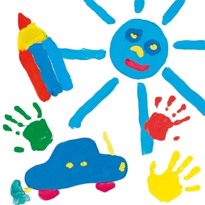 SES Creative Barvy baby prstové 6x 110ml kreativní set v krabici