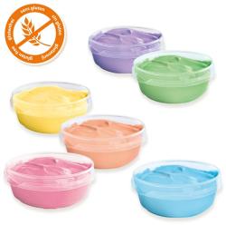 SES Creative Barvy pastelové prstové baby set 6x 45ml v kelímku