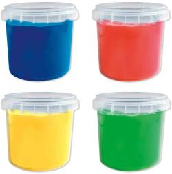SES Creative Barvy základní prstové baby set 4x 110ml v kelímku