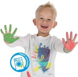 SES Creative Barvy základní prstové baby set 4x 110ml v kelímku