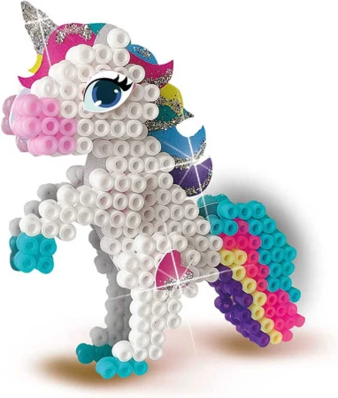 SES Creative Beedz Jednorožci 3D zažehlovací korálky 1800ks kreativní set