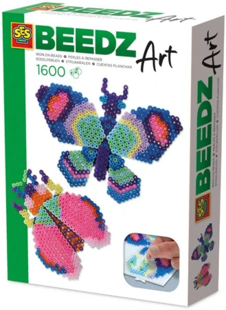 SES Creative Beedz zažehlovací 3D korálky Art motýl a brouk 1600ks