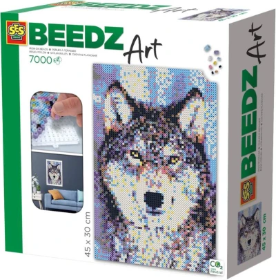 SES Creative Beedz zažehľovacie 3D korálky Art vlk 7000ks SES Creative Beedz zažehľovacie 3D korálky Art vlk 7000ks
