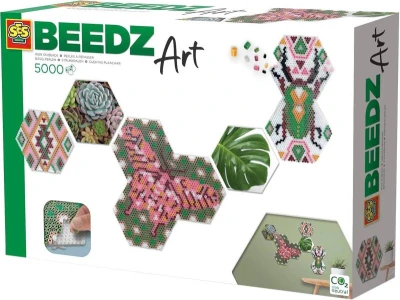 SES Creative Beedz zažehľovacie 3D korálky hexagonálne Art botanika 5000ks SES Creative Beedz zažehľovacie 3D korálky hexagonálne Art botanika 5000ks
