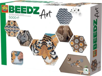 SES Creative Beedz zažehľovacie 3D korálky hexagonálne Art safari 5000ks SES Creative Beedz zažehľovacie 3D korálky hexagonálne Art safari 5000ks