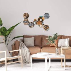 SES Creative Beedz zažehlovací 3D korálky hexagonální Art safari 5000ks