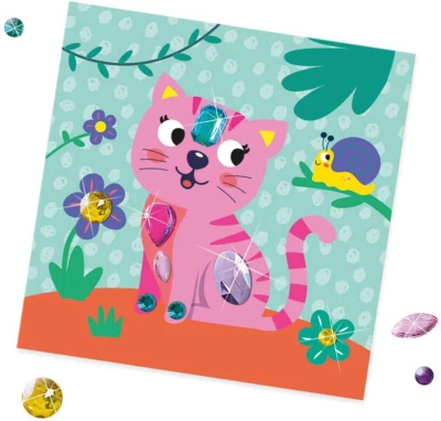 SES Creative Diamantová zvířátka malování a tvoření kreativní set v krabici