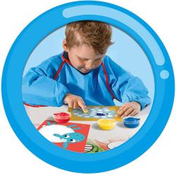SES Creative Dobarvi si zvířátko baby set prstové barvy se šablonami