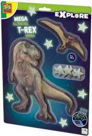 SES Creative Explore Dinosauři s hvězdami nástěnná dekorace ve tmě svítící SES Creative Explore Dinosauři s hvězdami nástěnná dekorace ve tmě svítící