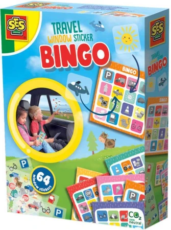 SES Creative Hra Bingo cestovní samolepky do auta (společenská hra) SES Creative Hra Bingo cestovní samolepky do auta (společenská hra)