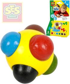 SES Creative Kulička voskovka barevná baby kreslící 6 barev pro miminko SES Creative Kulička voskovka barevná baby kreslící 6 barev pro miminko