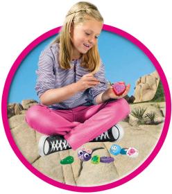 SES Creative Malování kamínků s očima pro dívky kreativní set v krabici