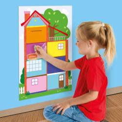 SES Creative Můj první plakát Dům kreativní baby set 100 samolepek