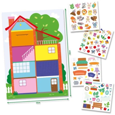 SES Creative Můj první plakát Dům kreativní baby set 100 samolepek