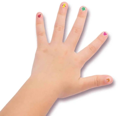 SES Creative Nálepky na nehty 198ks kreativní set zdobení nehtů
