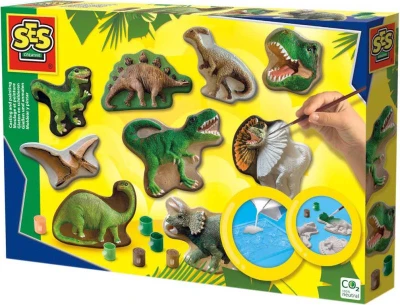 SES Creative Odlévání a malování ze sádry set s formičkami dinosauři SES Creative Odlévání a malování ze sádry set s formičkami dinosauři