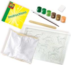 SES Creative Odlévání a malování ze sádry set s formičkami dinosauři