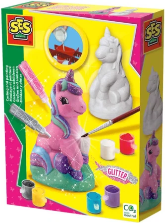 SES Creative Odlévání ze sádry a malování kreativní set výroba jednorožce