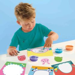 SES Creative Prstové barvy baby kreativní set dobarvování zvířátek