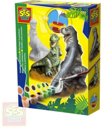SES Creative Sádrový T-Rex kreativní set k odlévání z gumové formy SES Creative Sádrový T-Rex kreativní set k odlévání z gumové formy