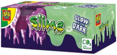 SES Creative Sliz třpytivý svítící ve tmě fosforeskuje set 2x 120g