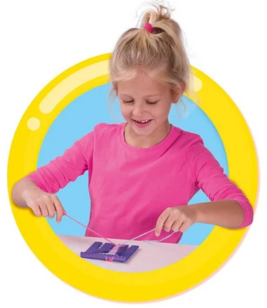 SES Creative Stav tkalcovský velký kreativní set s přízí a bavlnkami