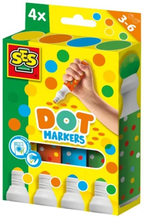SES Creative Tečkovací fixy XXL set 4 barvy
