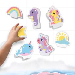 SES Creative Tiny Talents baby vodolepky jednorožci set 9ks do vany