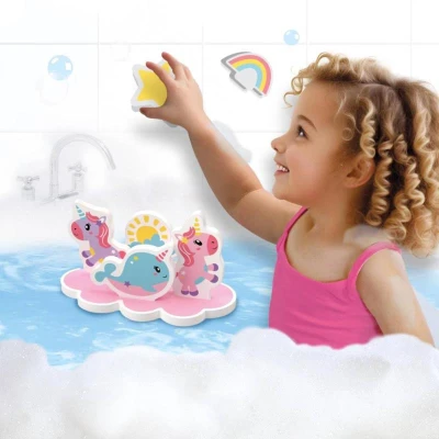 SES Creative Tiny Talents baby vodolepky jednorožci set 9ks do vany
